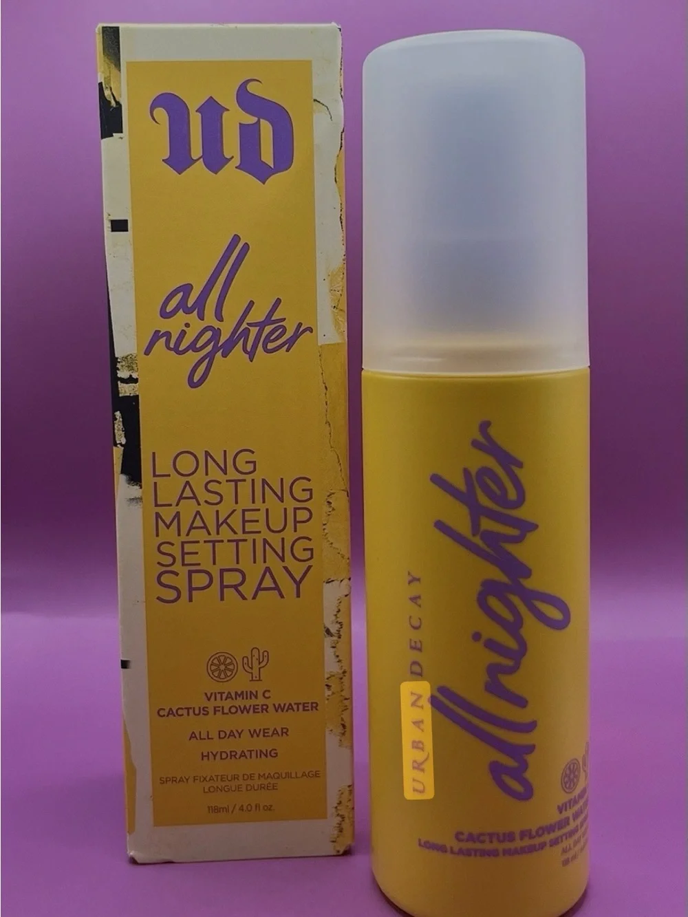 Urban Decay All Nighter Vitamin C Hydrating Setting Spray - 4.0 fl oz Brand New.